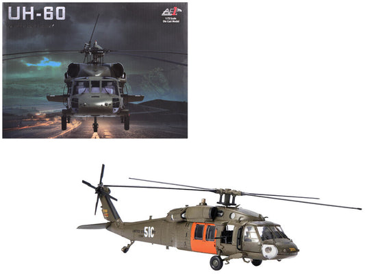 Sikorsky UH-60 Black Hawk Helicopter 51C United States Army 1/72 Diecast Model AF1-0099C