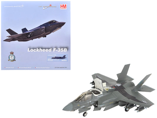 Lockheed F-35B model airplane with packaging on a white background