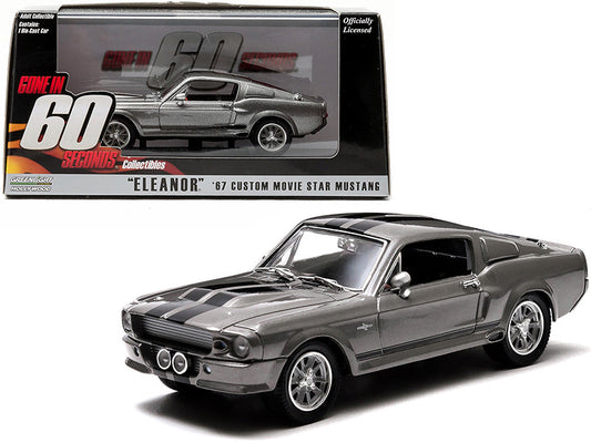 1967 Custom Movie Star Mustang model car with packaging on a white background