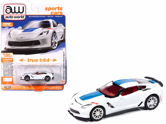 2018 Chevrolet Corvette White Diecast Model 64452-AWSP176A