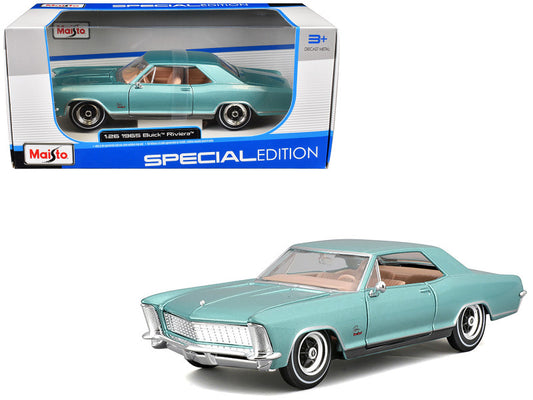 1965 Buick Riviera Gran Sport Light Blue 1/26 Scale Diecast Model 31214BL