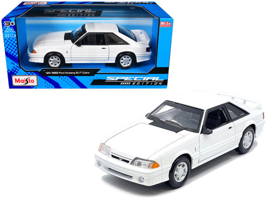 1993 Ford Mustang SVT Cobra White 1/24 Scale Diecast Model 32906WH