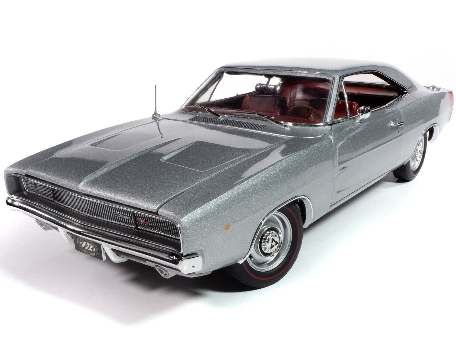 Model of a classic car on a white background
