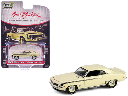 1969 Chevrolet Camaro SS 396 model car on a white background with packaging.