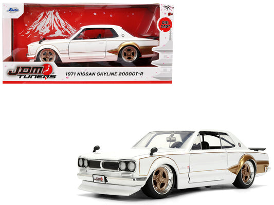 1971 Nissan Skyline 2000GT-R model car with JDM Tuners packaging