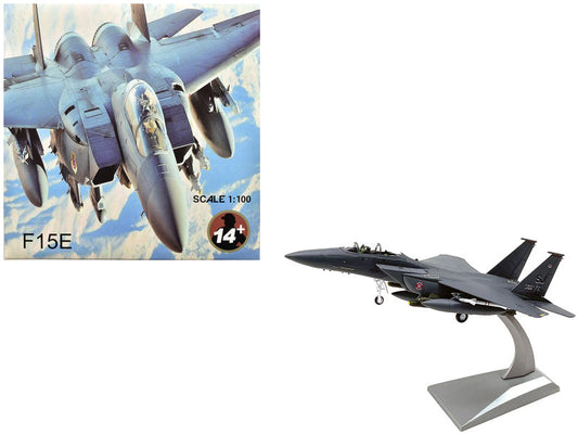 McDonnell Douglas F-15E Strike Eagle Aircraft Air Force Air Combat United States 1/100 Scale Diecast Model FS058B