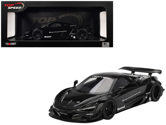 Black McLaren car model with 'Top Speed' packaging
