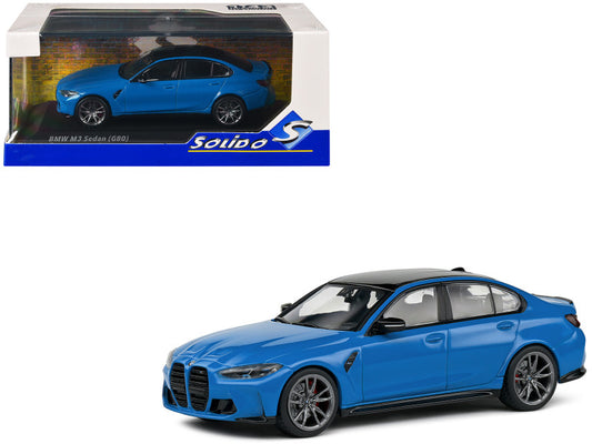 2023 BMW M3 Sedan (G80) Blue W/Black Top 1/43 Scale Diecast Model S4315302