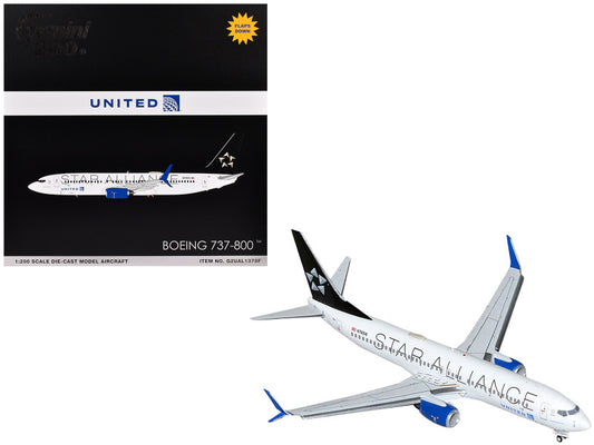Boeing 737-800 Commercial Aircraft W/Flaps Down 1/200 Scale Diecast Model G2UAL1378F