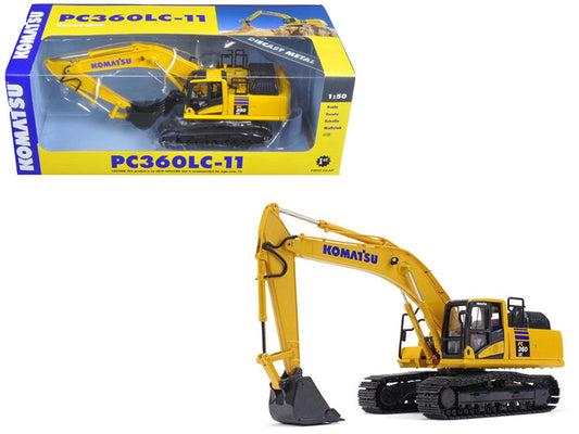 Komatsu excavator model with packaging displaying 'PC360LC-11' on a white background.
