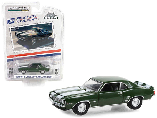 1969 Chevrolet Camaro Z/28 Green USPS Diecast Model 30372