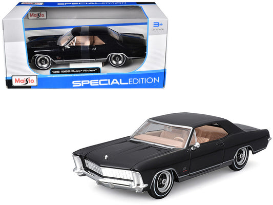 1965 Buick Riviera Gran Sport Black 1/26 Scale Diecast Model 31214BK